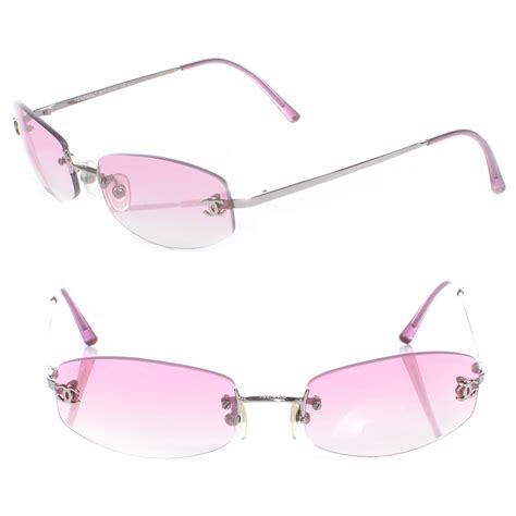 pink chanel rimless sunglasses|CHANEL Frameless Sunglasses 4002 Pink .